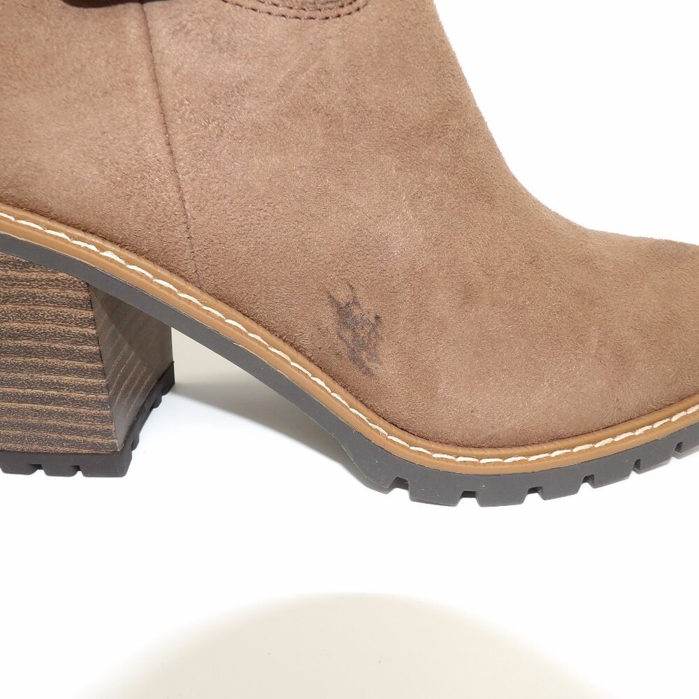 Viviaan womens pull on lug sole knee-high boots - Picture 2 of 8